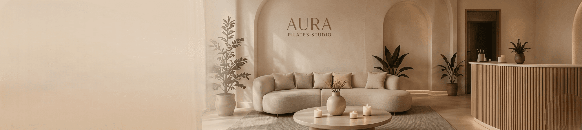 Intérieur du studio Aura Pilates